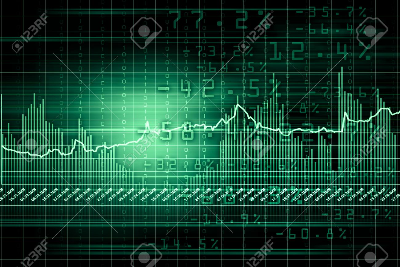 16137090-Business-graph-with-arrow-showing-profits-and-gains-Stock-Photo